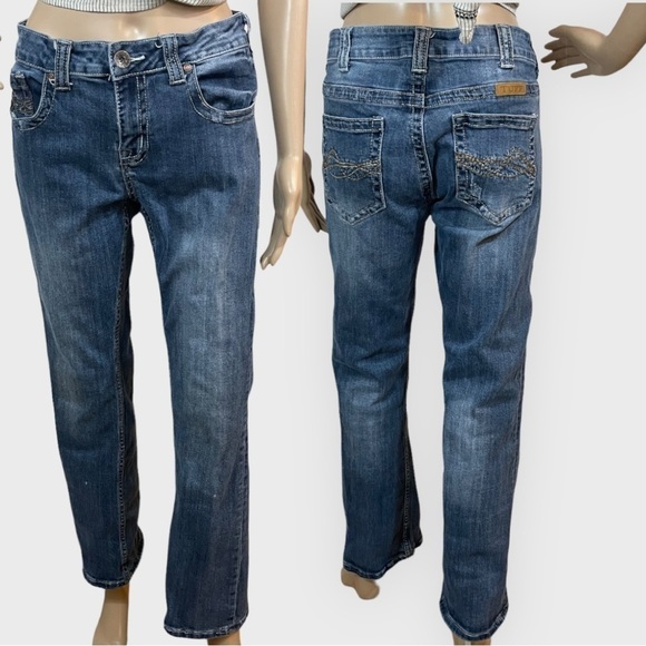 Cowgirl Tuff Boot Cut Jeans - Picture 1 of 11